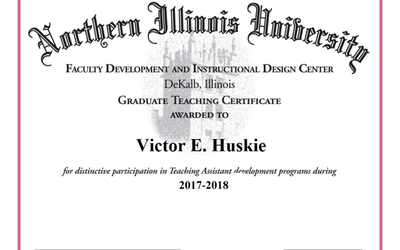 graduate teaching certificate