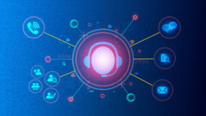Online Support Conceptual Illustration
